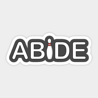 Abide Bowling Sticker